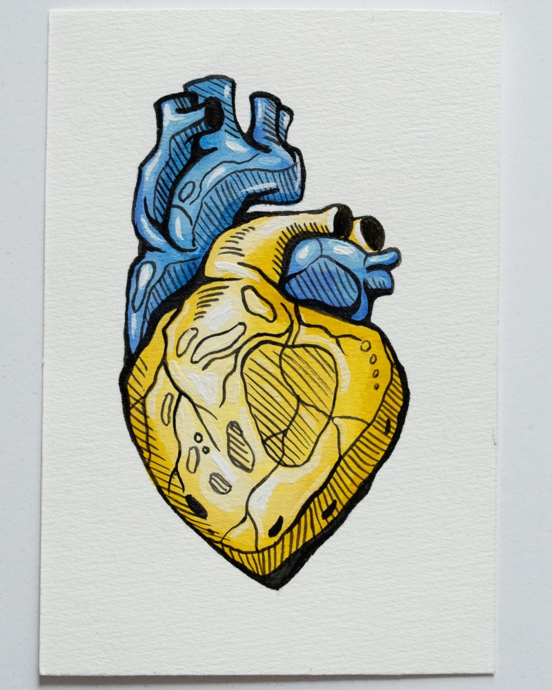 Малюнок на уніформі Українське серце #4