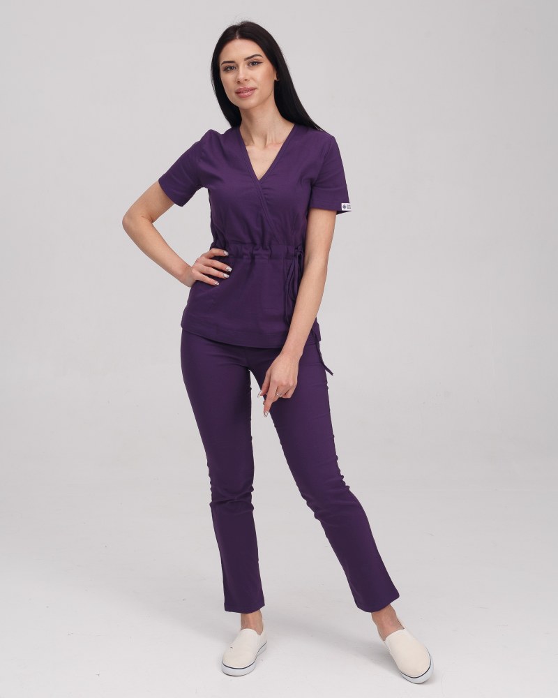 Медицинский костюм женский Рио фиолетовый