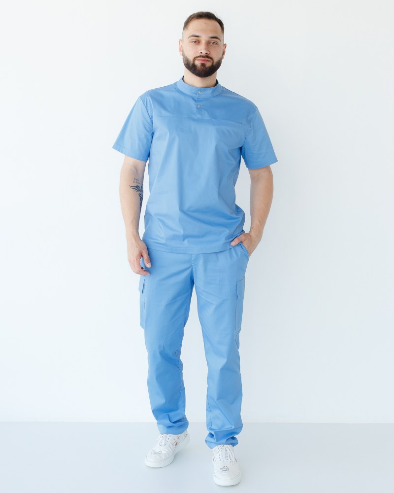 Медичний костюм чоловічий Денвер блакитний