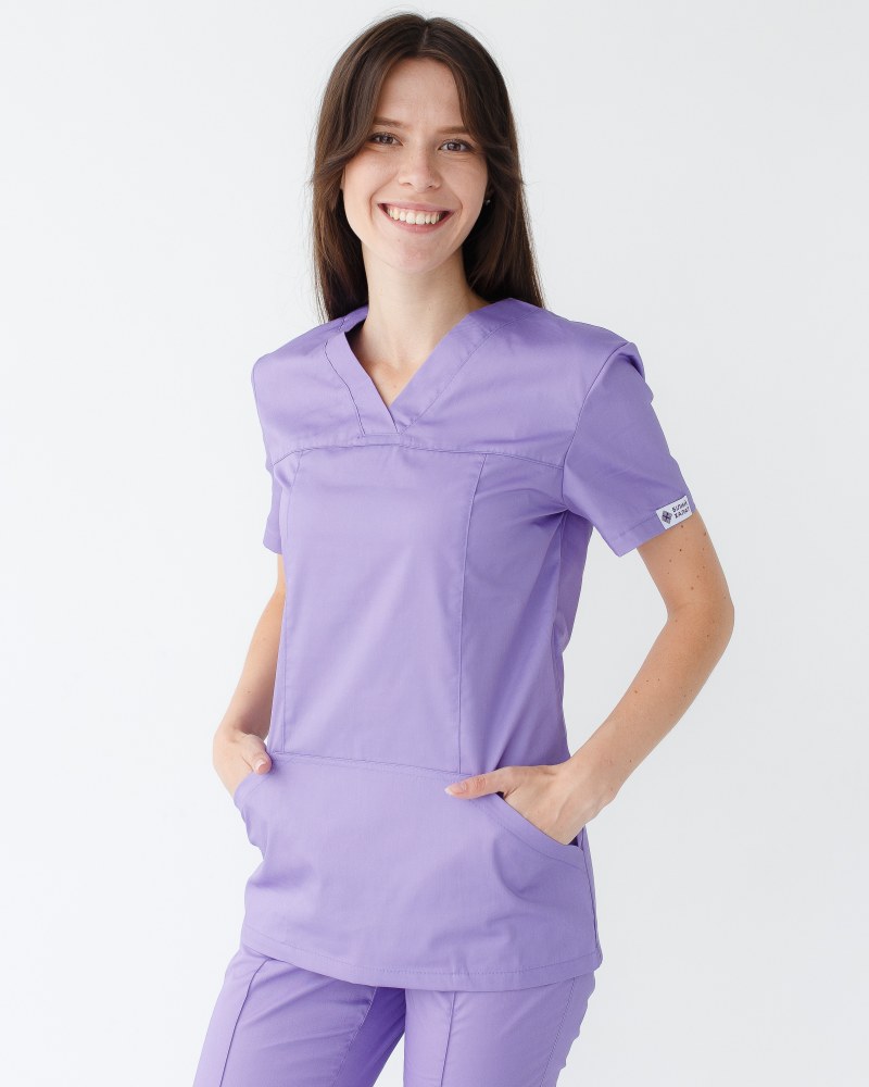 Медична сорочка жіноча Топаз лавандова