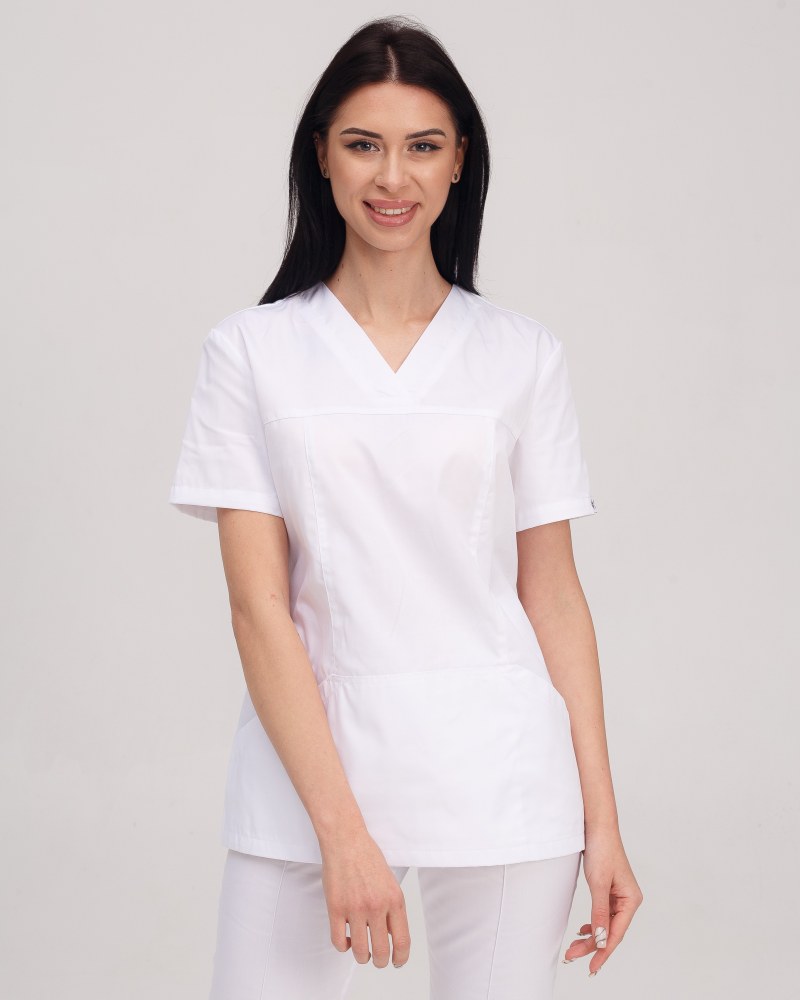 Медична сорочка жіноча Топаз біла