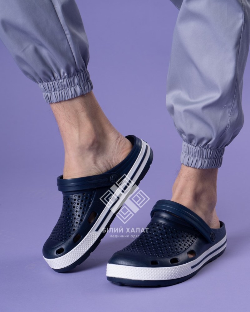Обувь медицинская Coqui Lindo темно-синий/белый (синяя полоска)