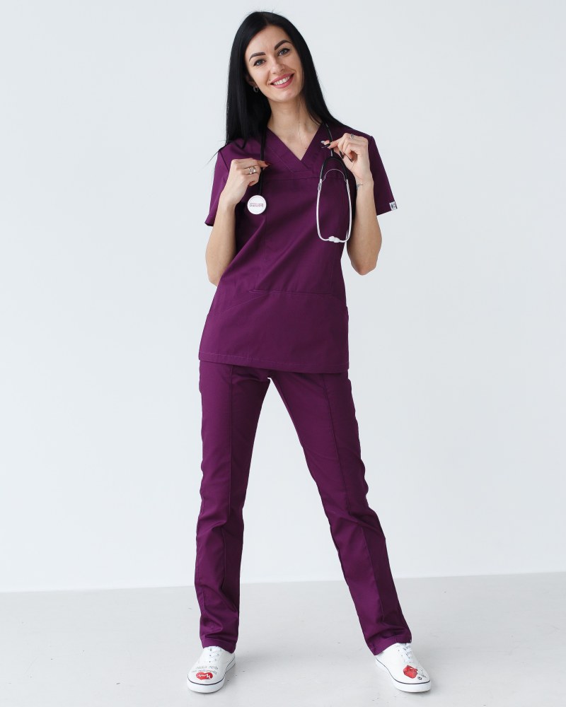 Медицинский костюм женский Топаз фиолетовый