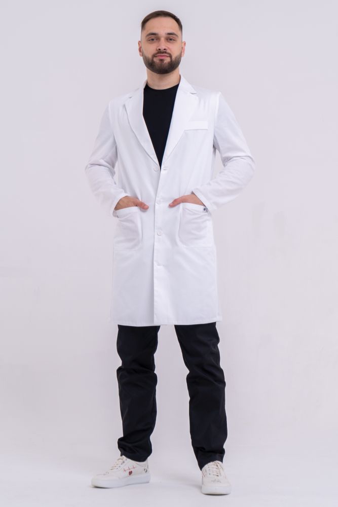 Комплект: мужской халат Киев + брюки медицинские мужские Бостон + медицинская футболка мужская №2
