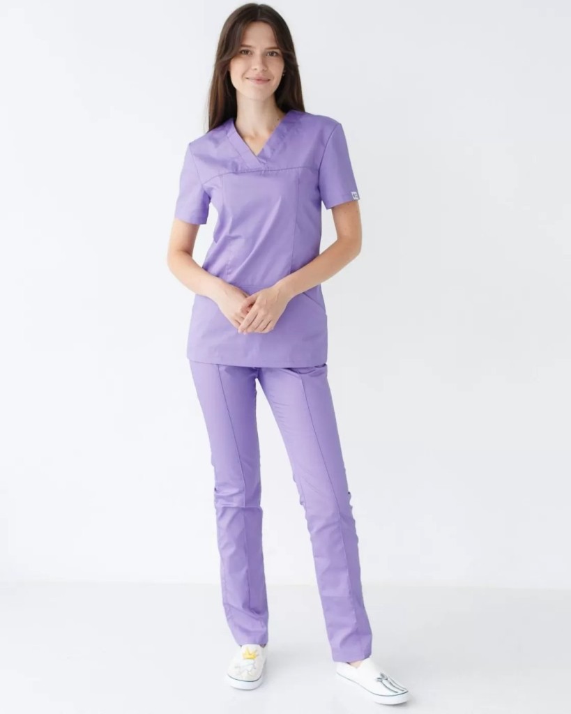 Фіолетовий медичний костюм Bhalat.com.ua