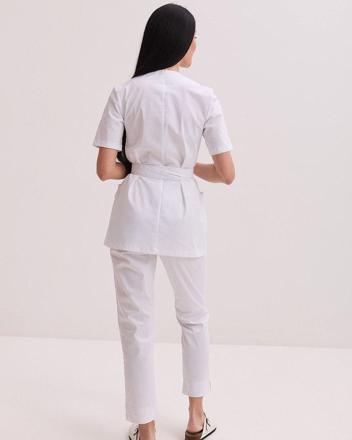 Медичний костюм жіночий Кіото білий 2