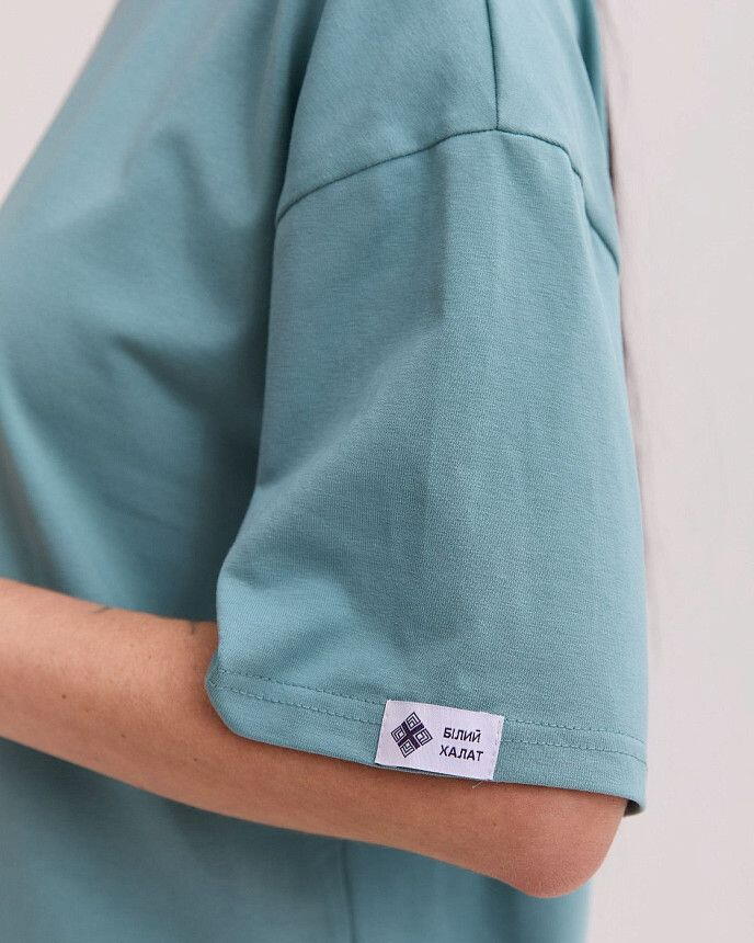 Медична футболка унісекс нефритова 4