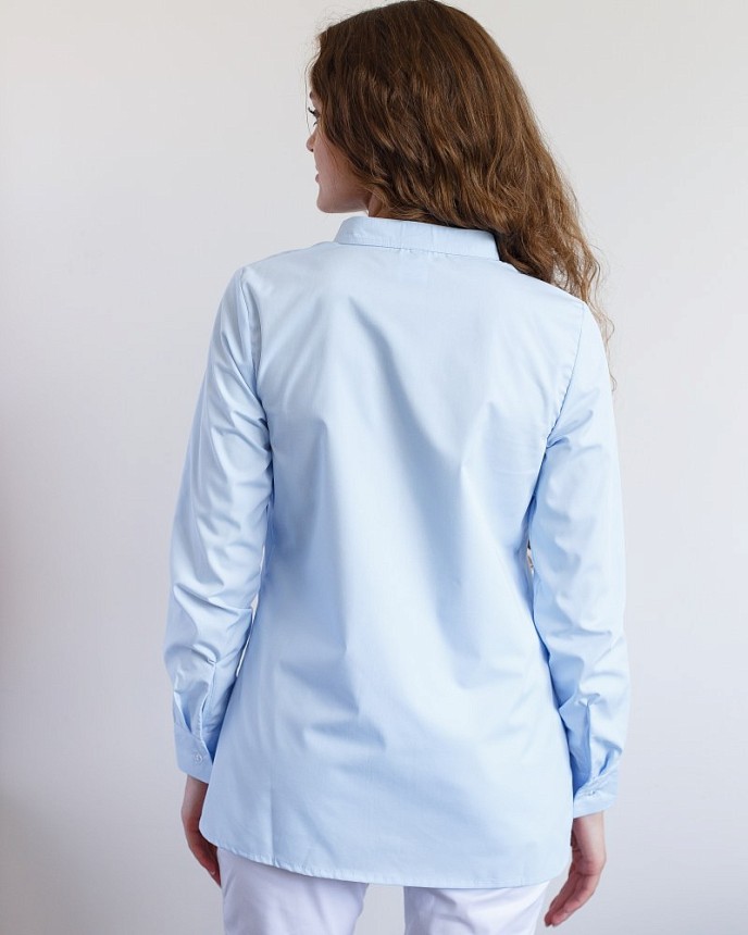 Медична сорочка жіноча Стефанія блакитна 2