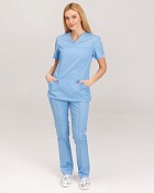 Женский медицинский костюм Топаз светло-голубой