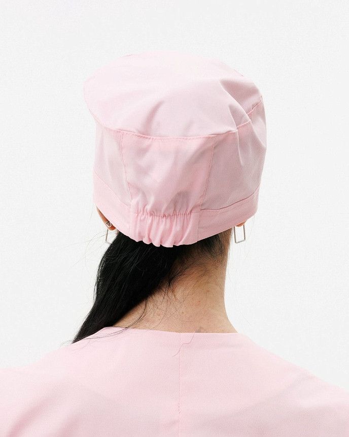 Медицинская шапочка светло-розовая (Elite Stretch) 4