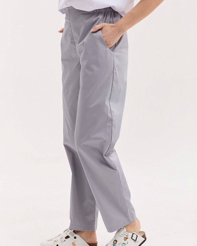 Медицинские штаны женские момы серые 4