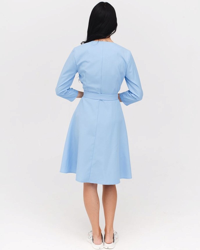 Медицинское платье женское Прованс голубое 2