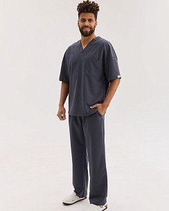 Медичний костюм чоловічий Чикаго темно-сірий