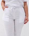 Медичний костюм жіночий Марсель білий +SIZE 9