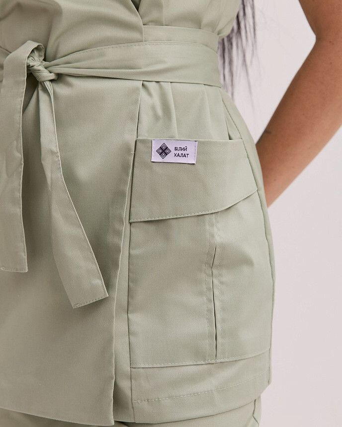 Медичний костюм жіночий Кіото фісташковий 6