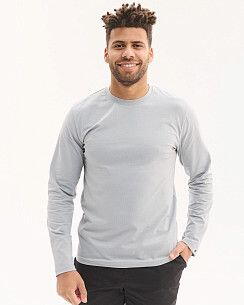 Медичний лонгслів чоловічий сірий