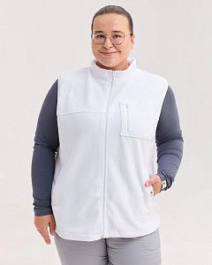 Медицинская жилетка женская флисовая Говерла белая +SIZE