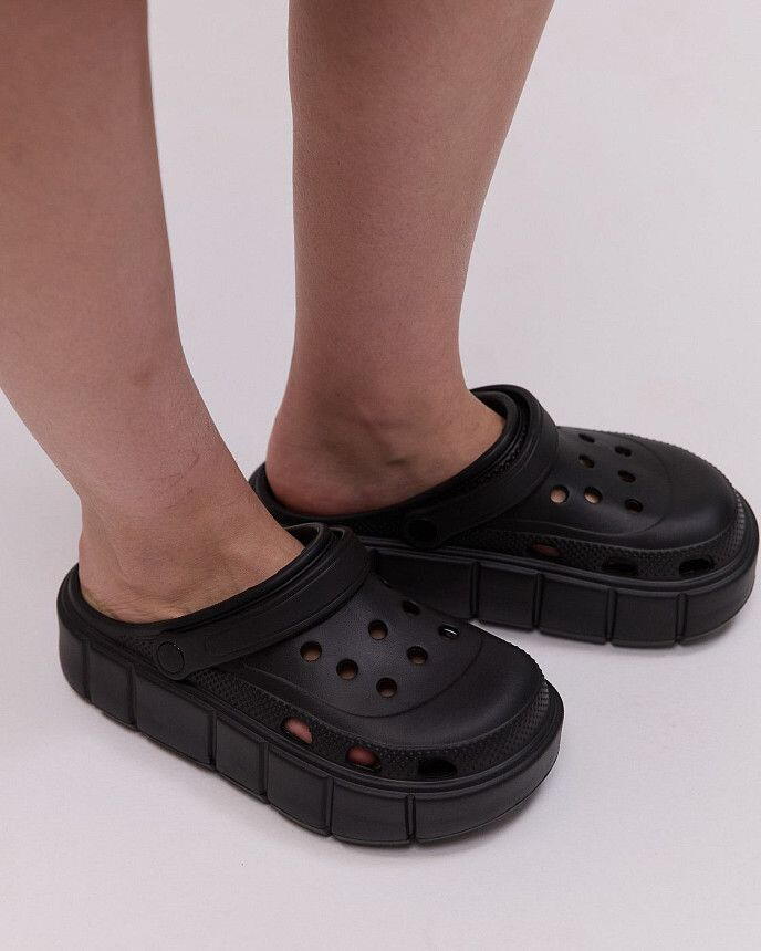 Медицинские женские клоги PS черные 3