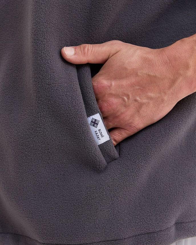 Медицинская жилетка мужская флисовая Говерла темно-серая +SIZE 5