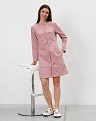 Медицинский халат женский Жаклин пепельно-розовый (уценка/брак)