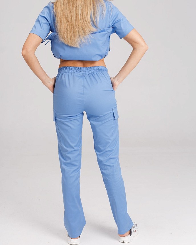 Медичний костюм жіночий Денвер блакитний 2