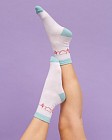 Медичні шкарпетки жіночі з принтом Heartbeat 7