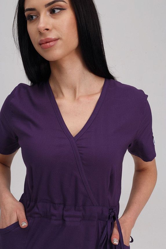 Медичний костюм жіночий Ріо фіолетовий (уцінка/брак) 4