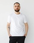 Медицинская базовая футболка мужская белая