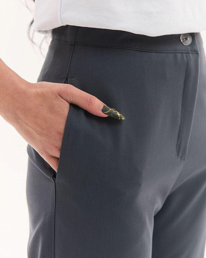 Медицинские брюки женские Саванна темно-серые 4