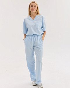 Медицинский костюм женский Чикаго светло-голубой