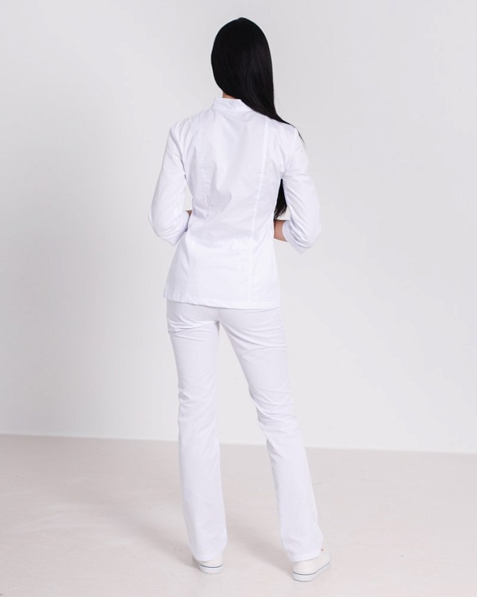 Медична сорочка жіноча Сакура біла 2