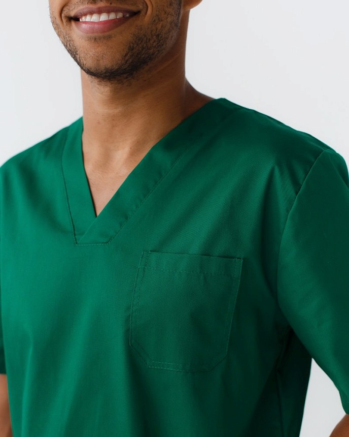 Медицинский костюм мужской Гранит зеленый 4