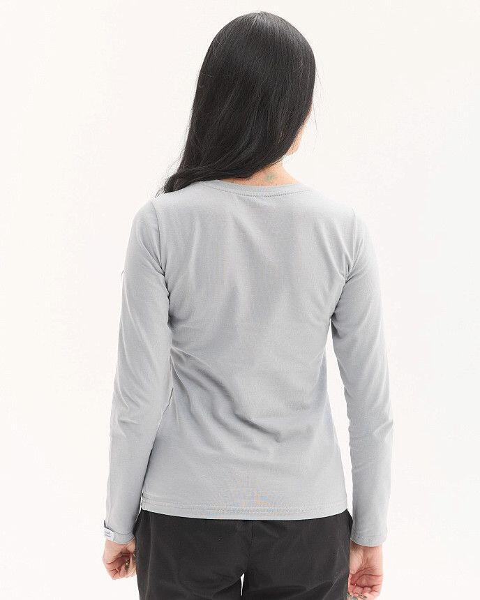 Медичний лонгслів жіночий сірий 3