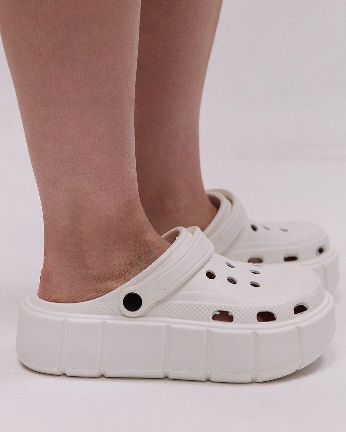 Медицинские женские клоги PS белые 4