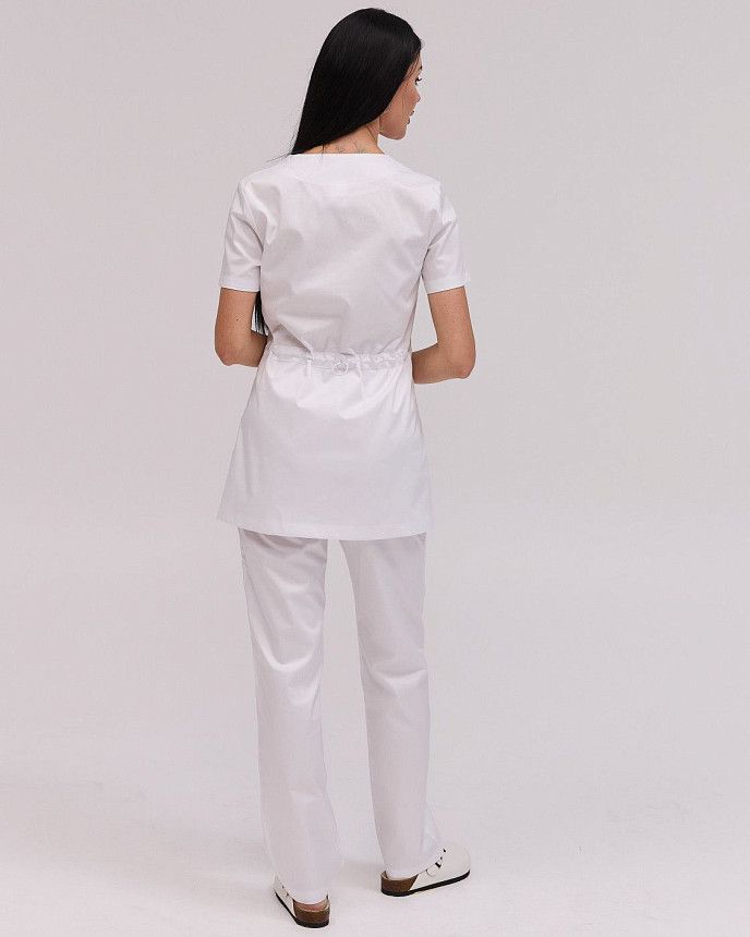 Медицинский костюм женский Вирджиния белый 3