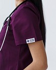 Медицинская рубашка женская Топаз фиолетовая 3