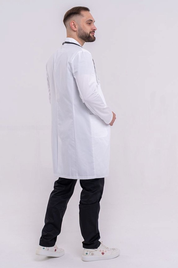 Комплект: мужской халат Киев + брюки медицинские мужские Бостон + медицинская футболка мужская №2 2