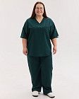 Медичний костюм жіночий Чикаго темно-зелений +SIZE