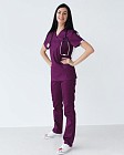 Медичний костюм жіночий Топаз фіолетовий 9