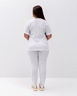 Медичний костюм жіночий Марсель білий +SIZE 6