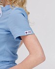 Медичний комбінезон жіночий Даллас блакитний з білою строчкою 5