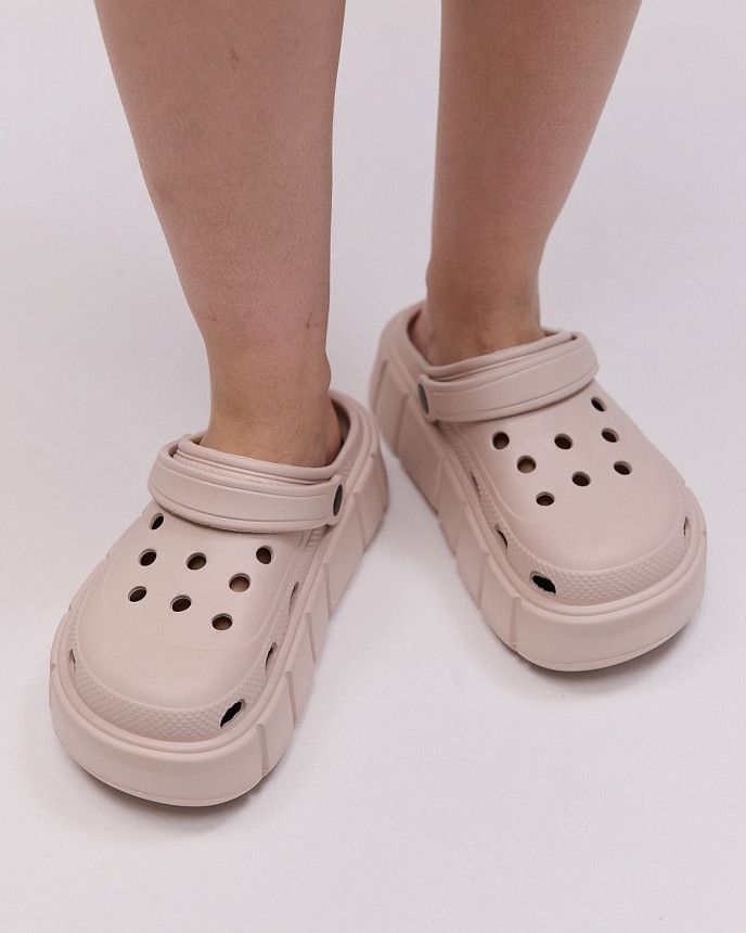 Медицинские женские клоги PS бежевые 2