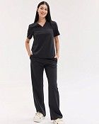 Медицинский костюм женский Саванна черный