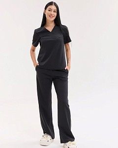 Медицинский костюм женский Саванна черный
