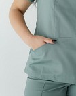 Медицинская рубашка женская Топаз оливковая +SIZE 4