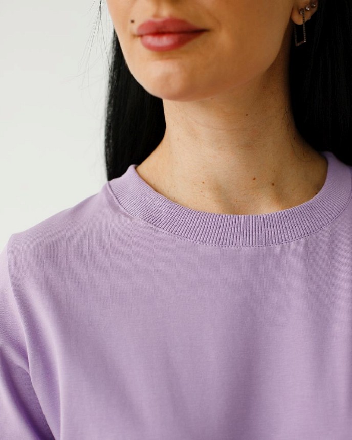 Медична базова футболка жіноча лавандова 6