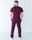 Медицинский костюм мужской Милан фиолетовый 4