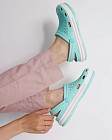 Взуття медичне жіноче Coqui Lindo м'ятний/білий (рожева смужка) 4