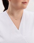 Медицинская рубашка женская Киото белая  +SIZE 4