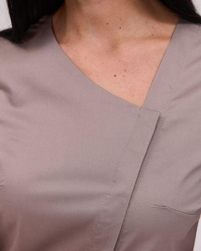 Медичний костюм жіночий Вірджинія мокко 4